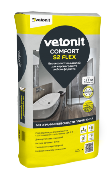 Клей плиточный Vetonit Comfort флекс (25кг) 48п