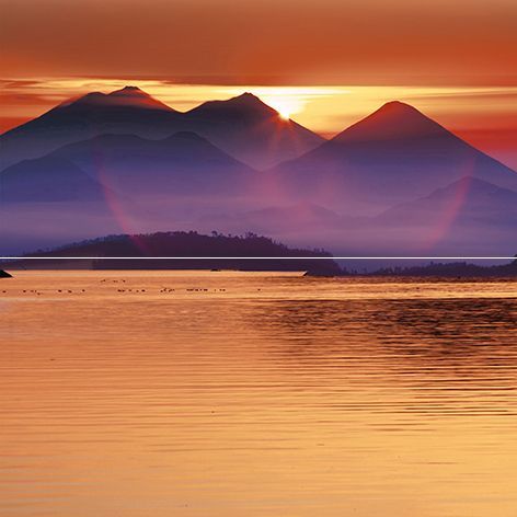 Sunset панно P2-1D278  (из 2 плиток)  40*40 
