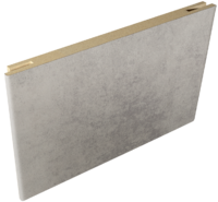 Добор ЭКОШПОН 150*10*2150 телескопический (МУАР СВЕТЛО-СЕРЫЙ) 