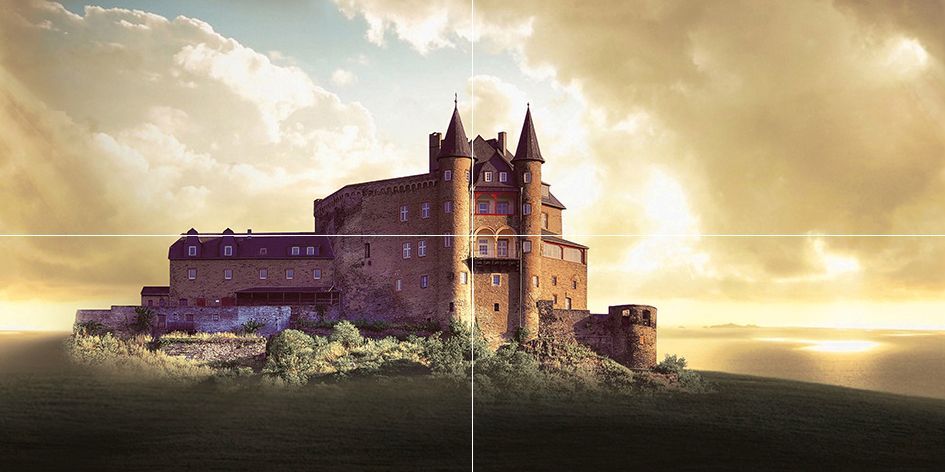 Castle панно P4D194  (из 4 плиток)  80*40 