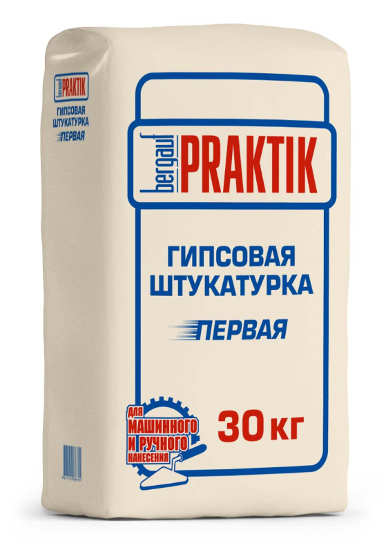 Гипсовая штукатурка машин.нанесения PRAKTIK 30кг (49 пал)