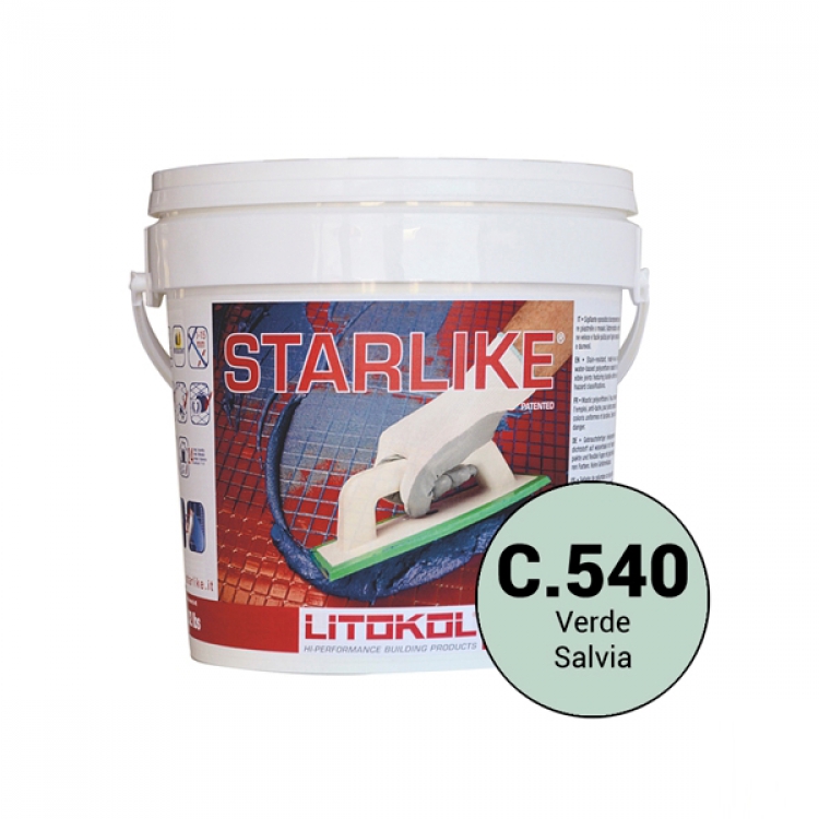 Litochrom Starlike Verde Salvia C.540 затир. смесь 2,5кг