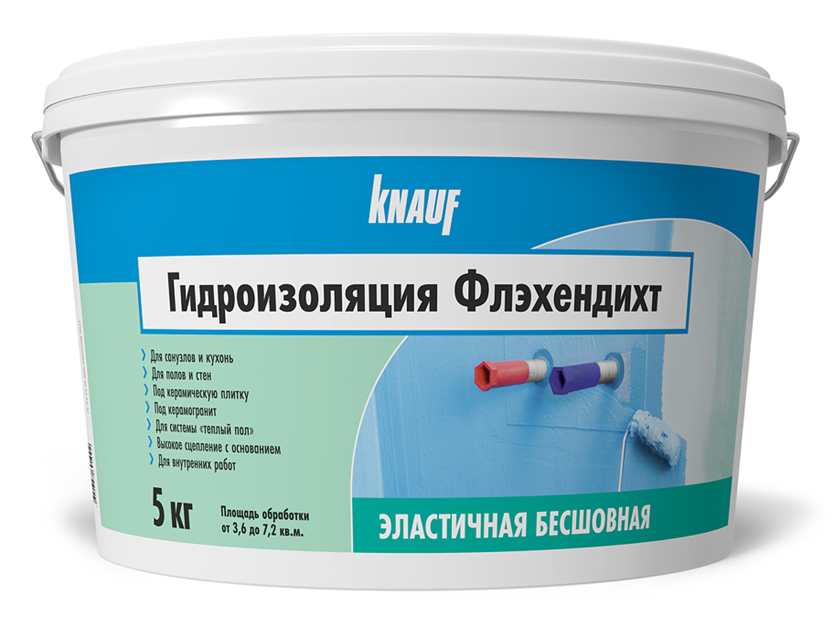 Гидроизоляция КНАУФ-ФЛЭХЕНДИХТ (5кг.)