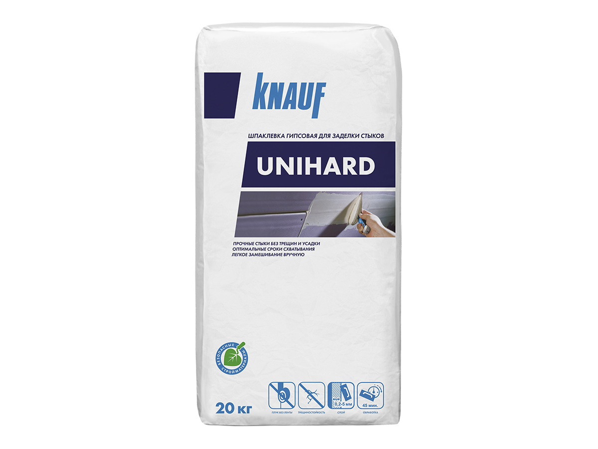 Шпатлёвка Унихард KNAUF 20 кг.