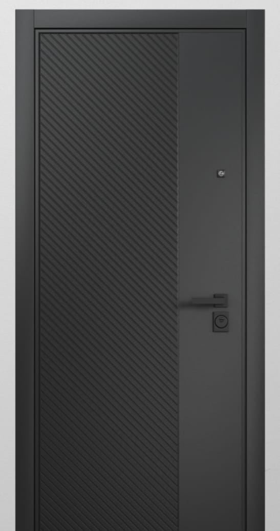ULTIMATUM Edge E (880, 2050, Lсп, ЛКП Насыщеный черный, Lines, ЛКП Clear) черн квадр, колоре графит