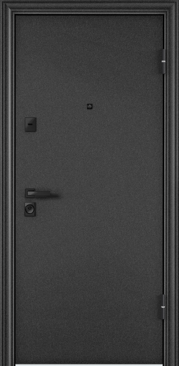 ULTIMATUM-M MP (880, 2050, R, Колоре неро, ПВХ Бьянко, Lucia, чер. кв.) нерж. порог